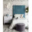 53.3cm Wide Velvet Tufted Round Solid Colour Standard Ottoman with Storage-1306106350