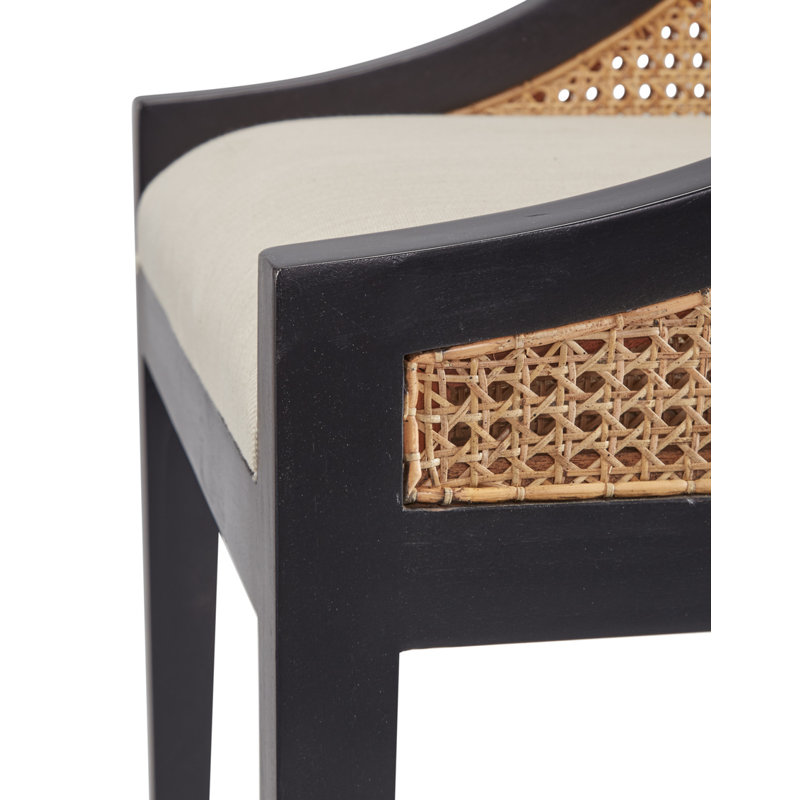 Loudoun Upholstered Arm Chair, Black
