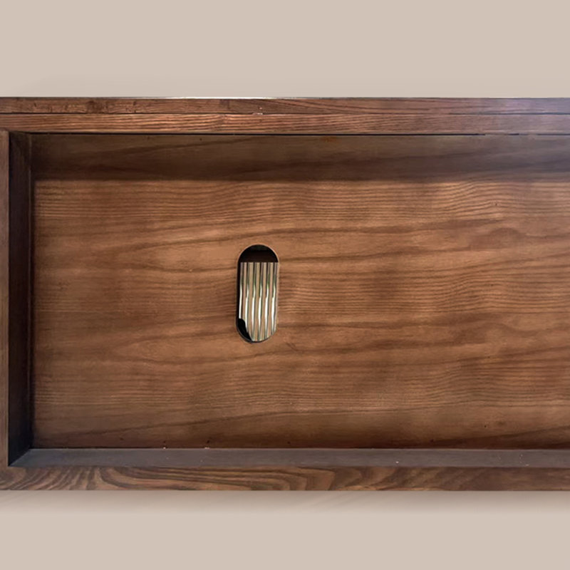 Meuble télé Retro Red Oak, L 87 po