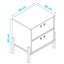 Sasun 50cm W Bedside Table-1544932760