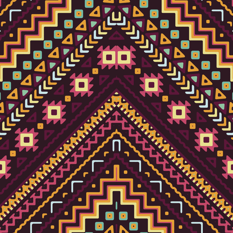 " Chevron Pattern ", 12" H x 12" W  