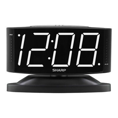 Digitally Electric Tabletop Clock with Alarm Black