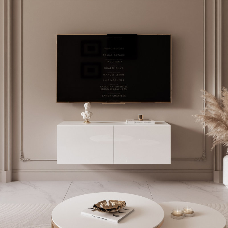 Takella Unfinished TV Stand for TVs up to 85", 36cm H x 100cm L x 40cm W