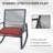 2-Person Outdoor Patio Bistro Metal Rocking Conversation Set With Table-300585299