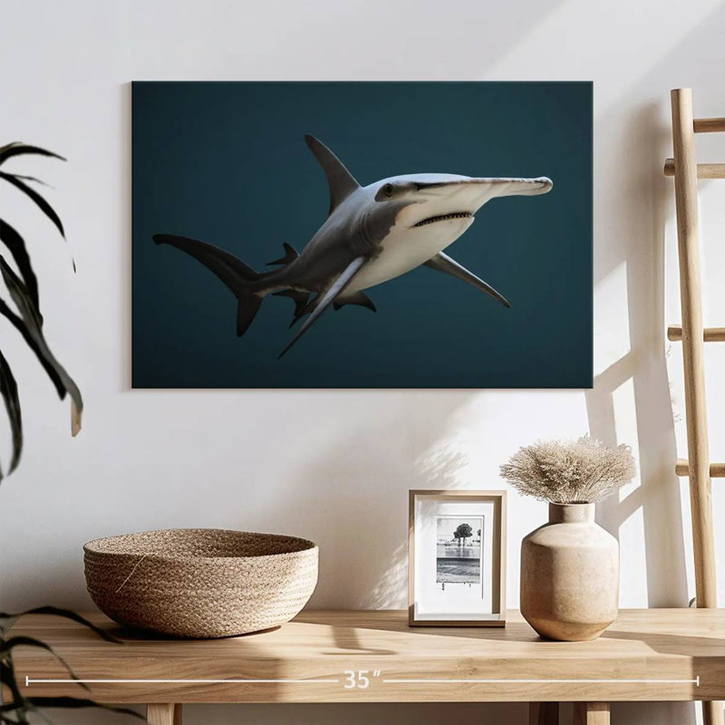 Great Hammerhead Shark, 16" H x 24" W