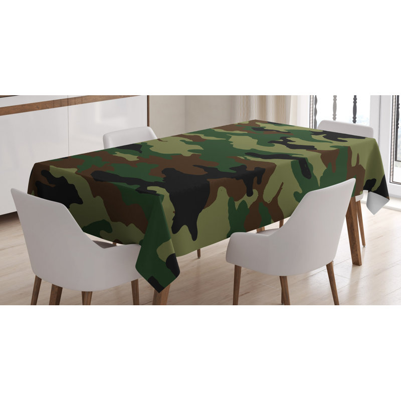 Camouflage Tablecloth, 70" L x 52" W