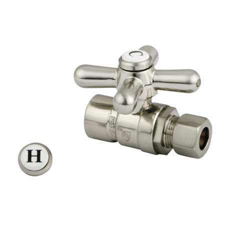 Straight Supply Stop, Brushed Nickel