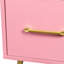 Table d'artisanat rose