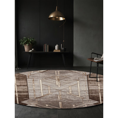 Tapis gris soyeux et moelleux