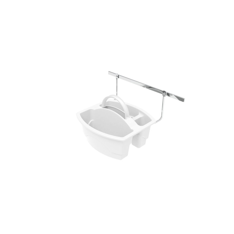 Organisateur de nettoyage de porte sous le lavabo, White