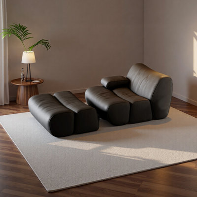 Fauteuil de loisir de luxe à haute densité en éponge