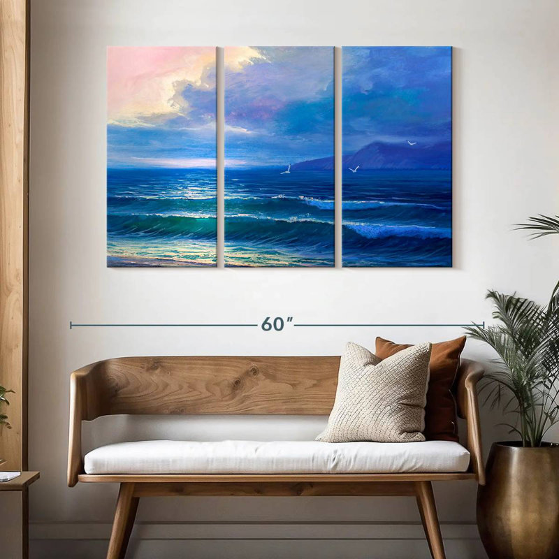 Gillard Sunrise Ocean, H 32 po x l 50 po