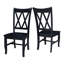 Chaise d'appoint en bois massif Audianna-372846319