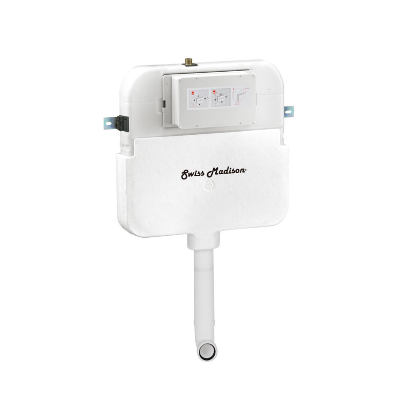 Concorde Square White Ceramic Back-to-Wall Toilet with Soft Close Seat