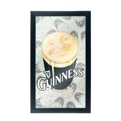Guinness Smiling Pint Rectangle Mirror