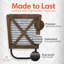 Wood 1 Wall Towel Rack