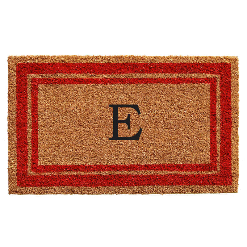 Tapis d'entrée antidérapant Stortz, Rouge / Brun, E, Rectangle 1 pi 6 po x 2 pi 6 po