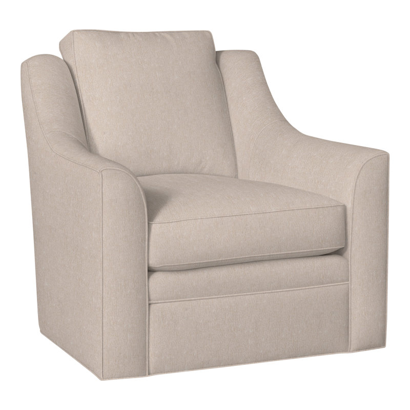 American Bungalow Nicholas Barrel Back Swivel Chair, Jiggles Fawn