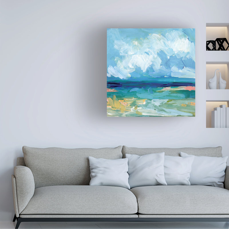 Bolognaise "Saltwater's Edge I" sur toile, H 14 po x l 14 po