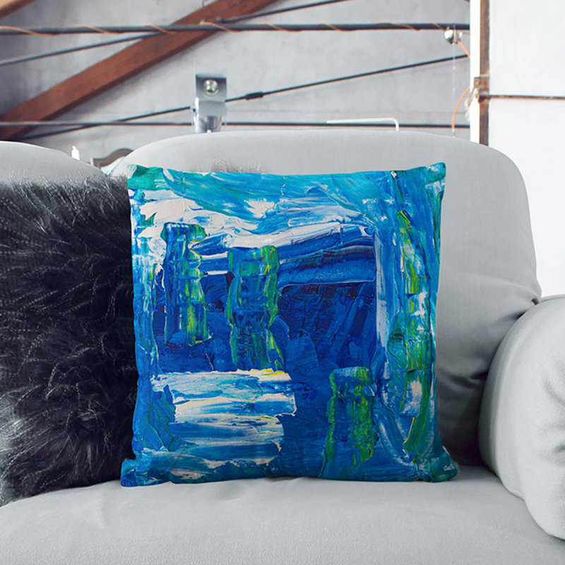 Abstract Square Cushion, 55 x 55 cm