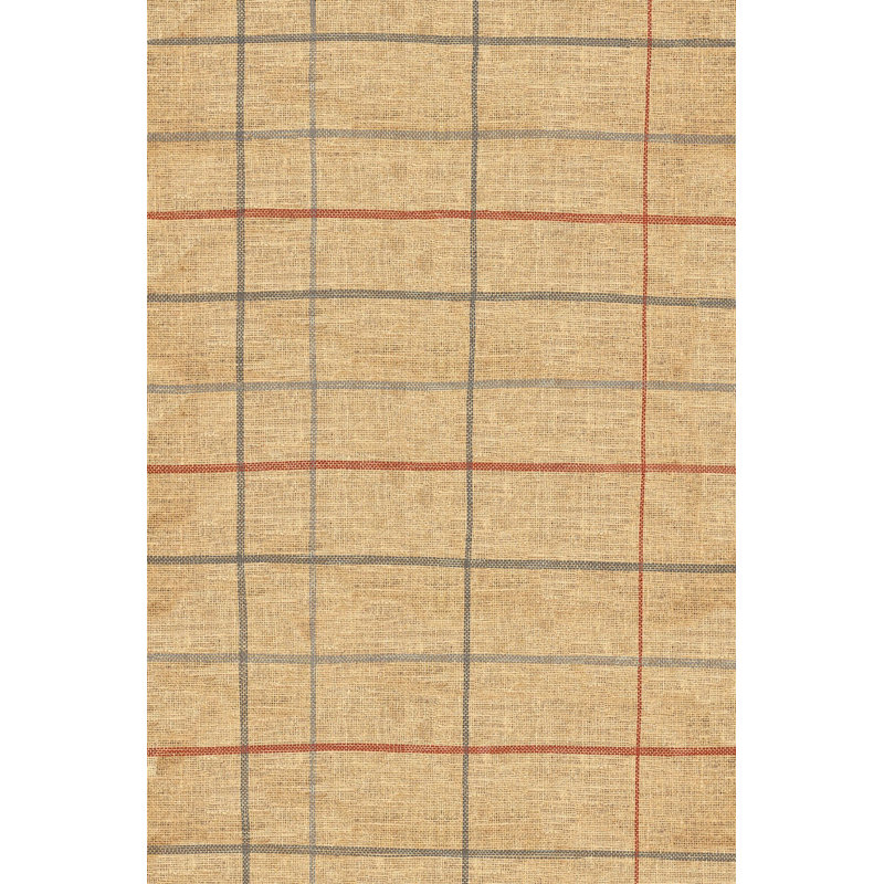 Tapis décoratif lavable à la machine moderne à motif d'osier brun, Sous-tapis rectangulaire de 3 pi 3 po x 4 pi 11 po