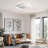 20" White Low Profile Caged Dimmable Ceiling Fan With Led Light Remote And App Control Reversible Dc Motor-201670311