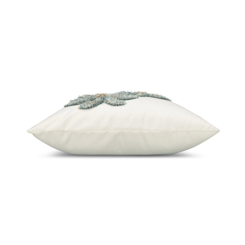 Escape Square Indoor/Outdoor Pillow Cover & Insert, Aqua