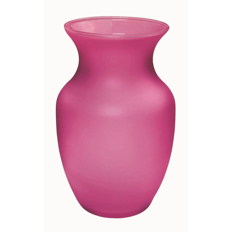 Hason Glass Table Vase, Pink