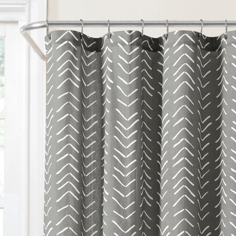 Rideau de douche Basse, Gris foncé