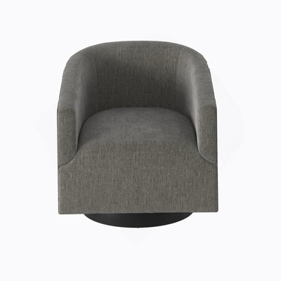 Charcoal Grey Polyester Side Chair