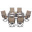 Ensemble repas d'extérieur 5 pièces, tissu en polyester enduit de PVC, structure en fer thermolaqué-1026101071-1027658903-1026101070