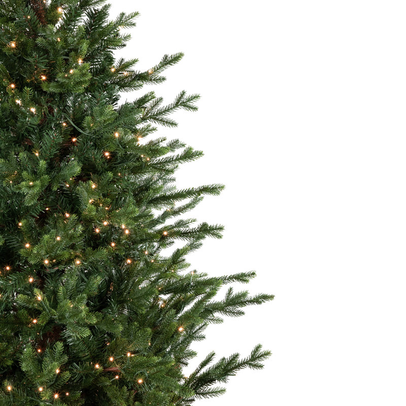6' Pre-Lit Potted Deluxe Russian Pine Artificial Christmas Tree Warm White LED Lights