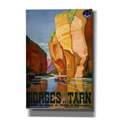«Gorges du Tarn» par Vintage Posters, art mural sur toile