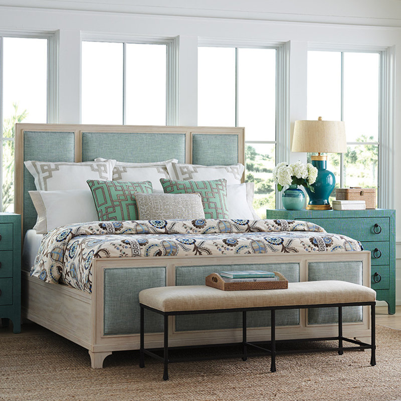 Newport Upholstered Standard Bed, Sailcloth, Queen