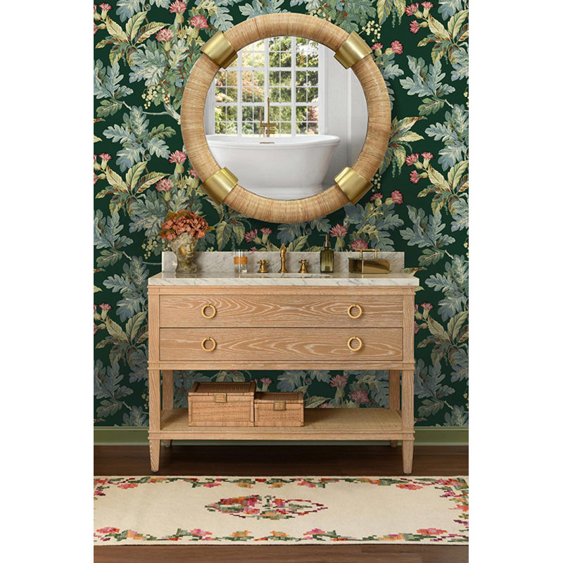 Cutler 36.5'' W Single Vanity, Brown/Ivory, 37"