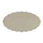 Table basse ovale avec tablette French French White Finish | Idée de cadeau