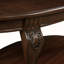 Table basse ovale en bois de 42 po pour le salon
