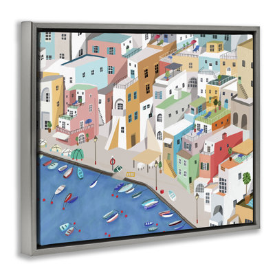 Cadre flottant Coastal Town Harbor, design par Carla Daly