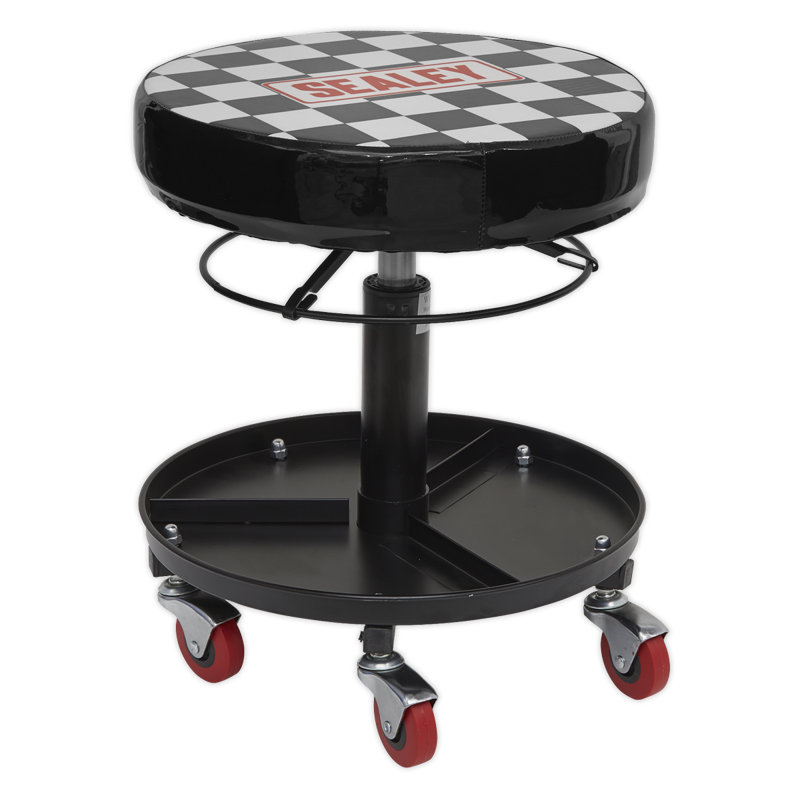 Adjustable Height Industrial Stool
