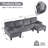 George Oliver 111‘W U-Shaped Sectional-1471534360