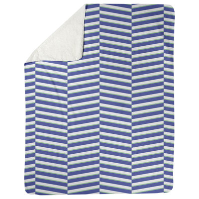 Couverture polaire rayures fracture