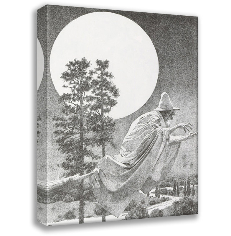 Concerning Witchcraft Superstitions by Maxfield Parrish Gallery Wrapped Canvas, 24" H x 17" W