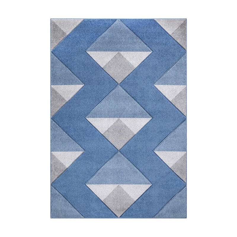 Geometric Indoor / Outdoor Area Rug, Rectangle 80 x 150cm