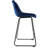 Upholstered Counter Stool with Metal Frame