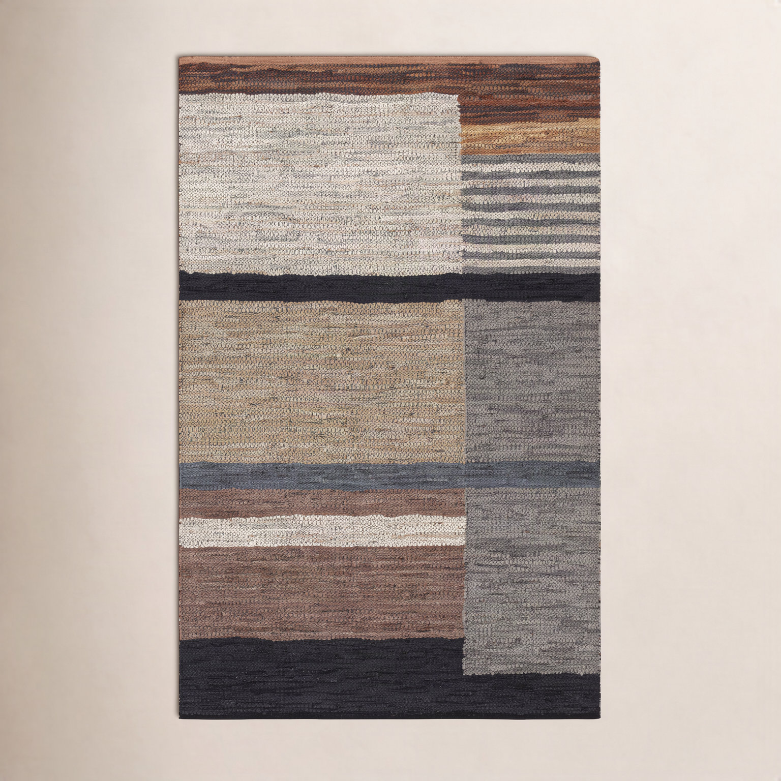 Pim Hand-Woven Geometric Rug, Rectangle 2' x 3'