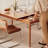 55.12"Rectangular Solid Oak Extendable Dining Table-48914262
