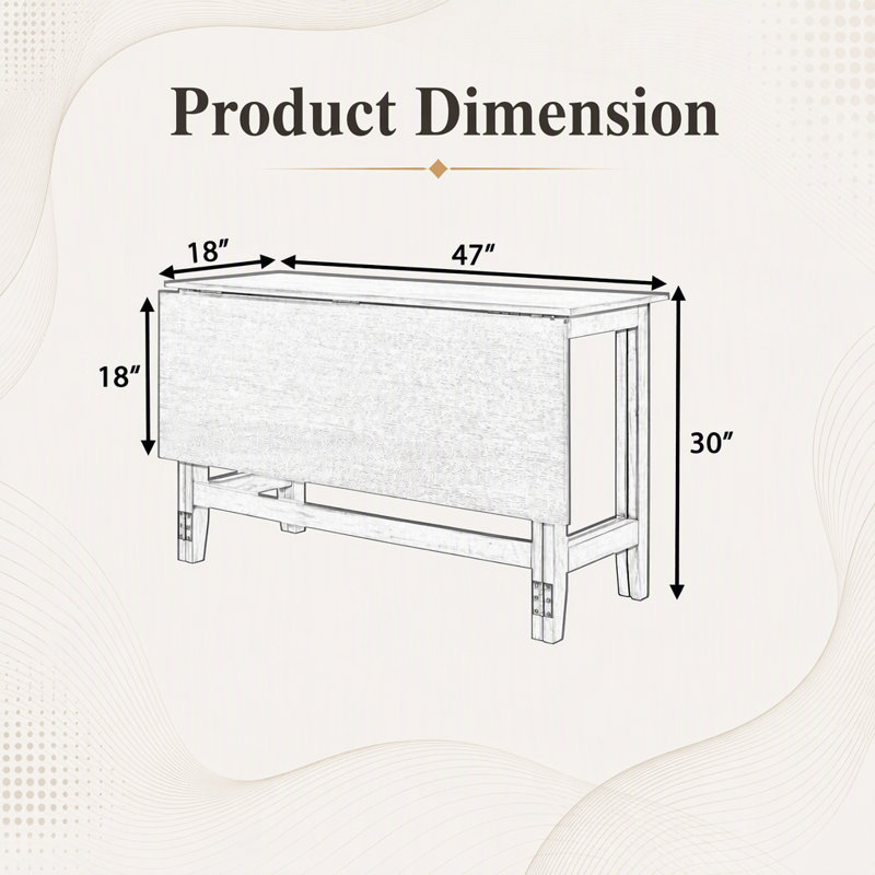 Table de salle à manger extensible Farmhouse, Blanc