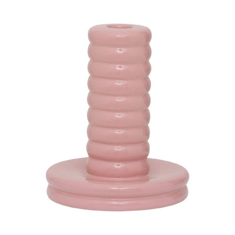 Bougeoir Alfrida Kabelo, rose doux