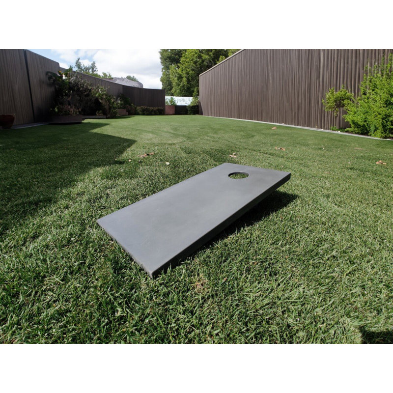 Ensemble de planches de béton flottantes Cornhole, Noir