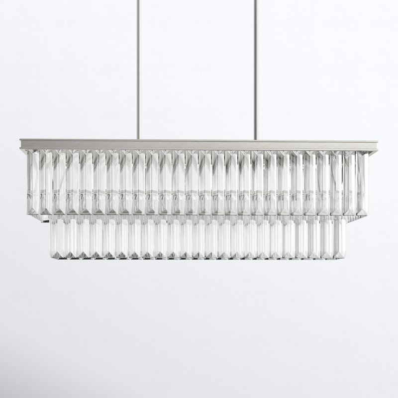 Galene 4 - Light Dimmable Tiered Chandelier, Silver Ridge